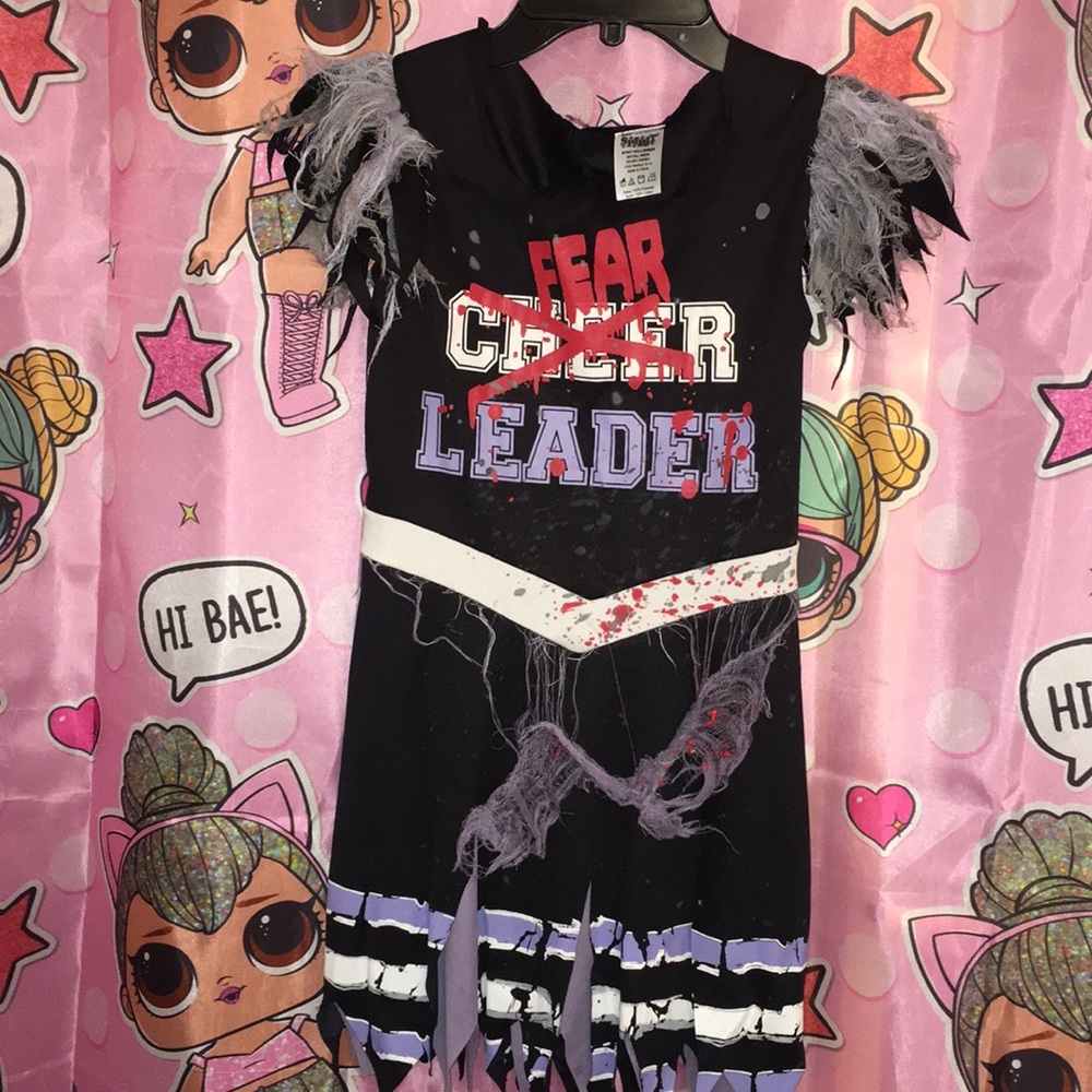 Zombie cheerleader costume.